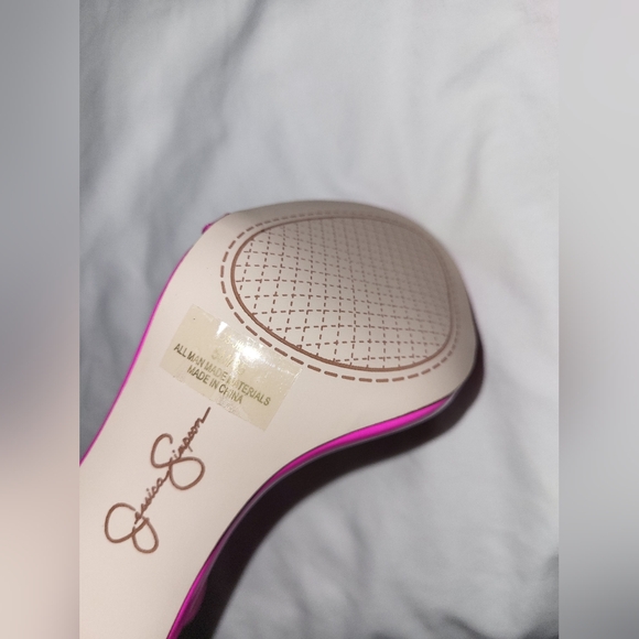 Jessica Simpson Fuchsia Strappy Heels - Picture 2 of 2